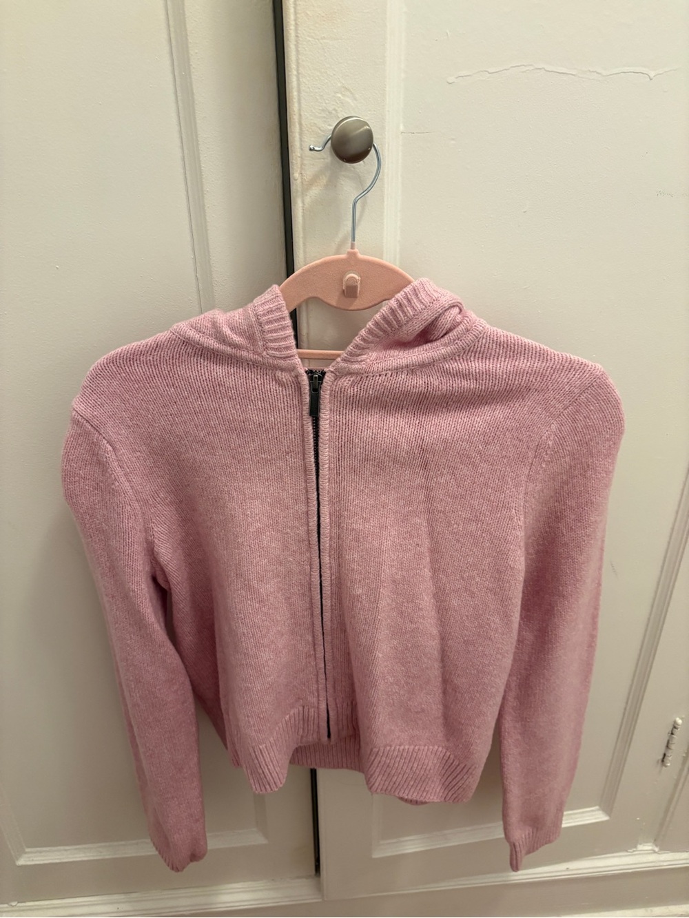 GAP Hooded Zip Sweater - Light Pink